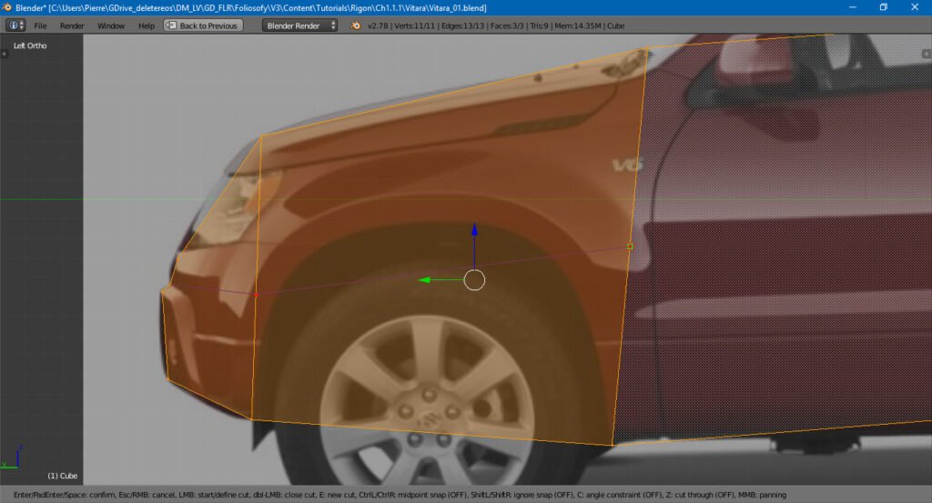 Blender 3D low poly car tutorial 7 of 10