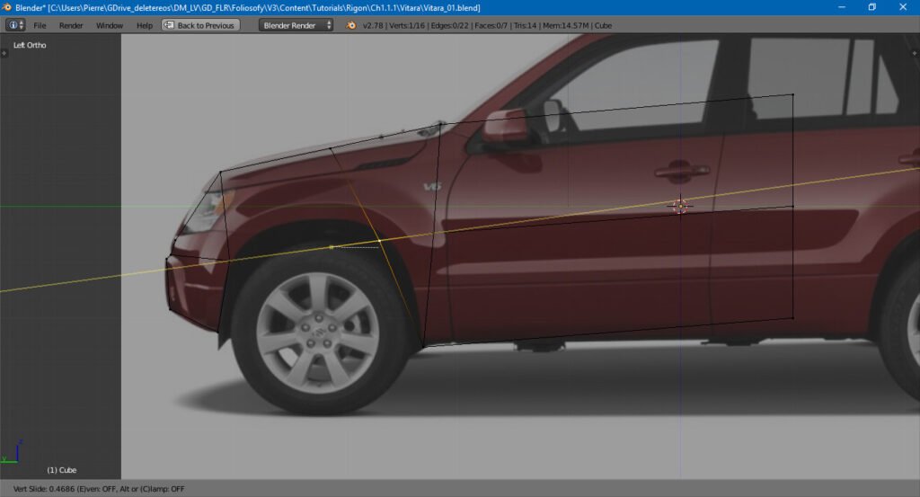 Blender 3D low poly car tutorial 8 of 10